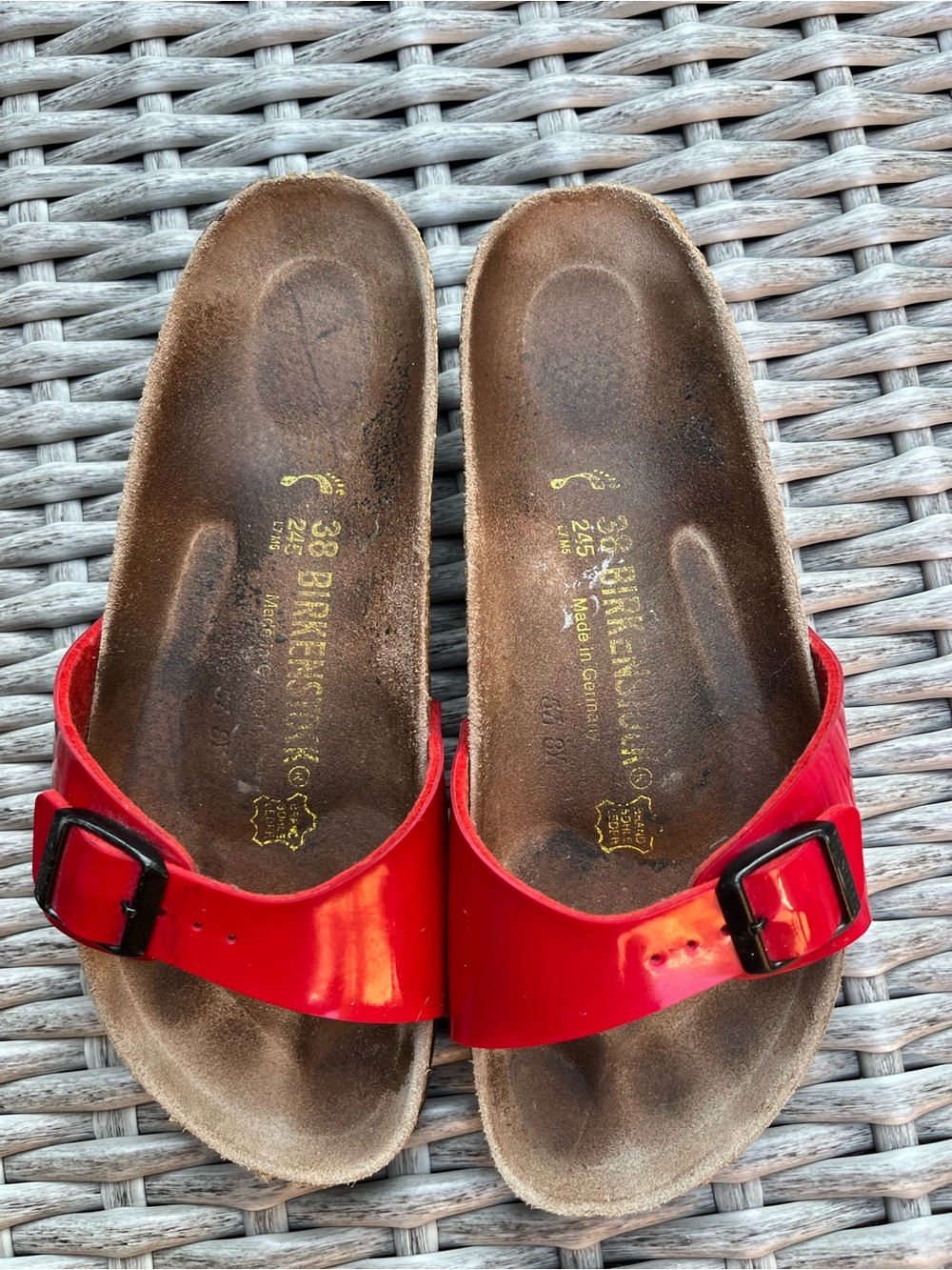Birkenstock Madrid Red Sandals - Picture 4 of 9